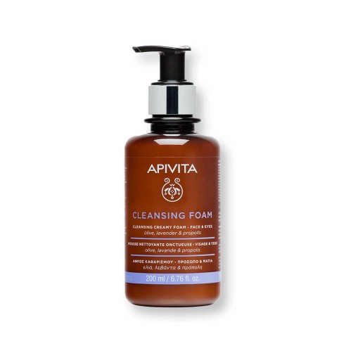 Apivita Cleansing Face and Eyes Creamy Foam | 200 ml