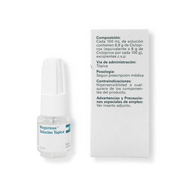 Niogermox 8% Solución Tópica Laca Ungueal | 3.3 ml
