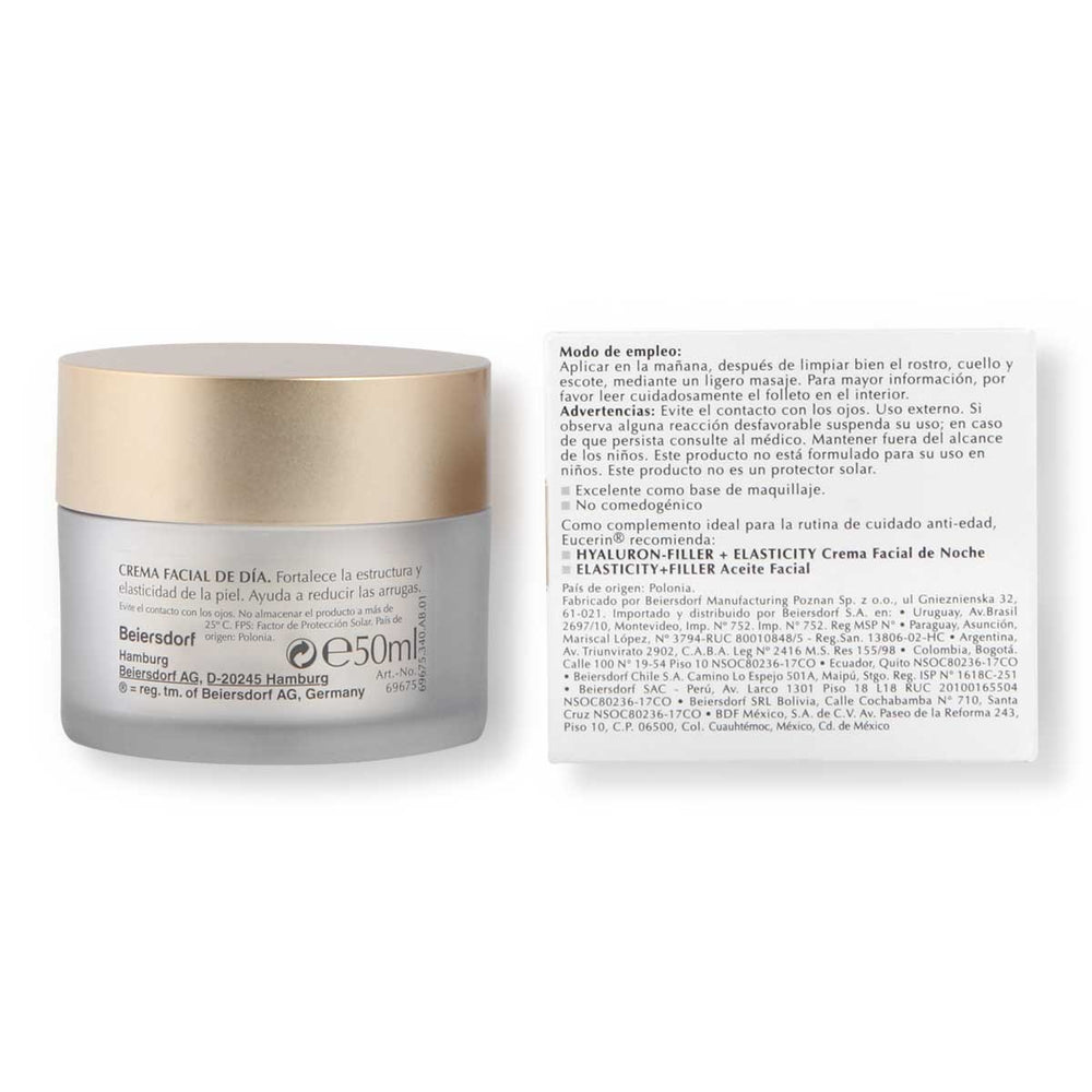Hyaluron- Filler + Elasticity Crema Facial Día FPS 15 | 50 ml
