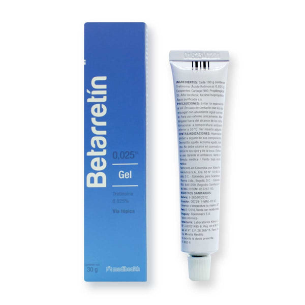 Betarretín Gel 0.025 % | 30 g