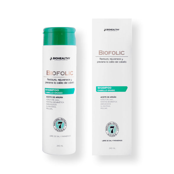 Biofolic Shampoo Anticaída Cabello Graso | 240 ml