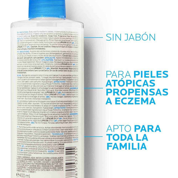 Jabón Corporal Lipikar Syndet AP+ | 400 ml