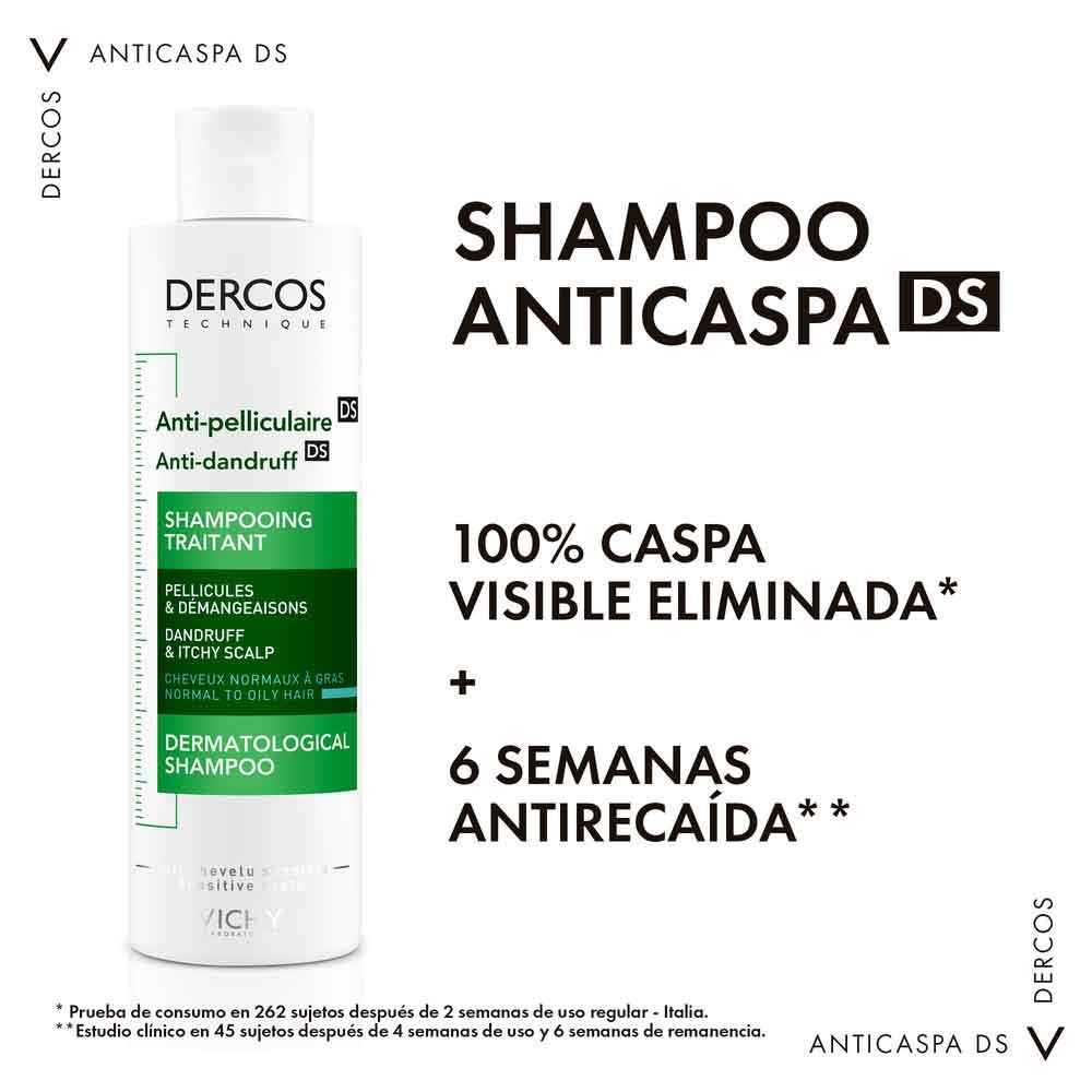 Dercos Champú Anti-caspa Cabello Normal a Graso | 200 ml