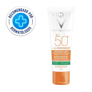 Capital Soleil Matificante 3 en 1 SPF 50 | 50 ml