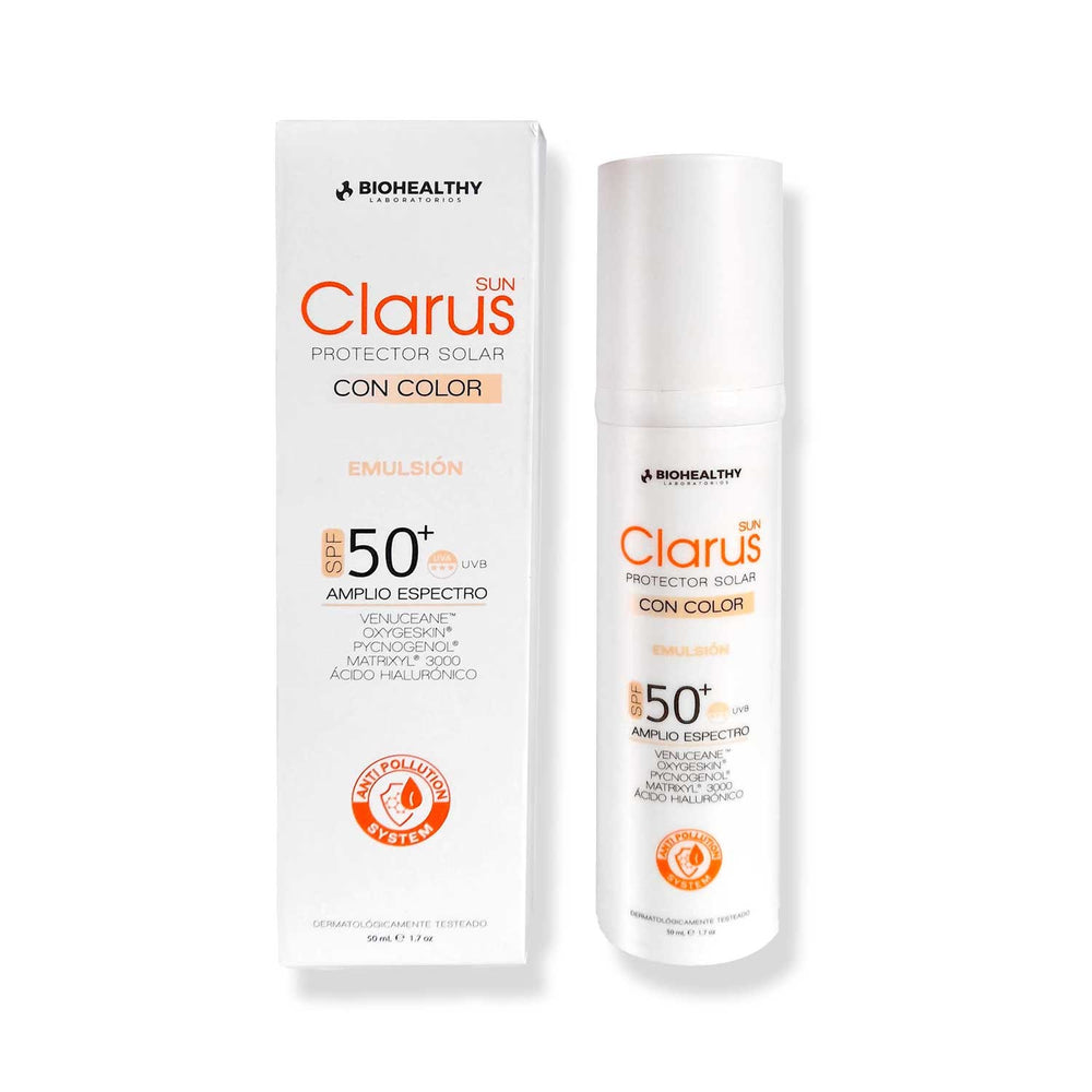 Clarus Protector Solar Con Color SPF 50+ | 50 ml