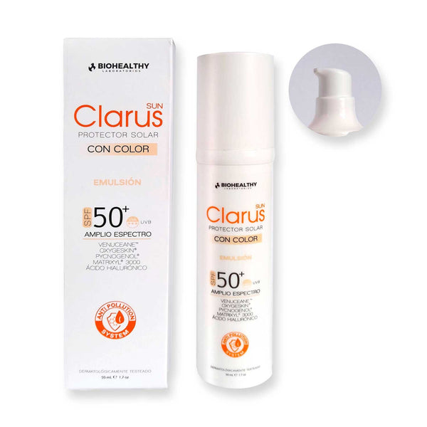 Clarus Protector Solar Con Color SPF 50+ | 50 ml