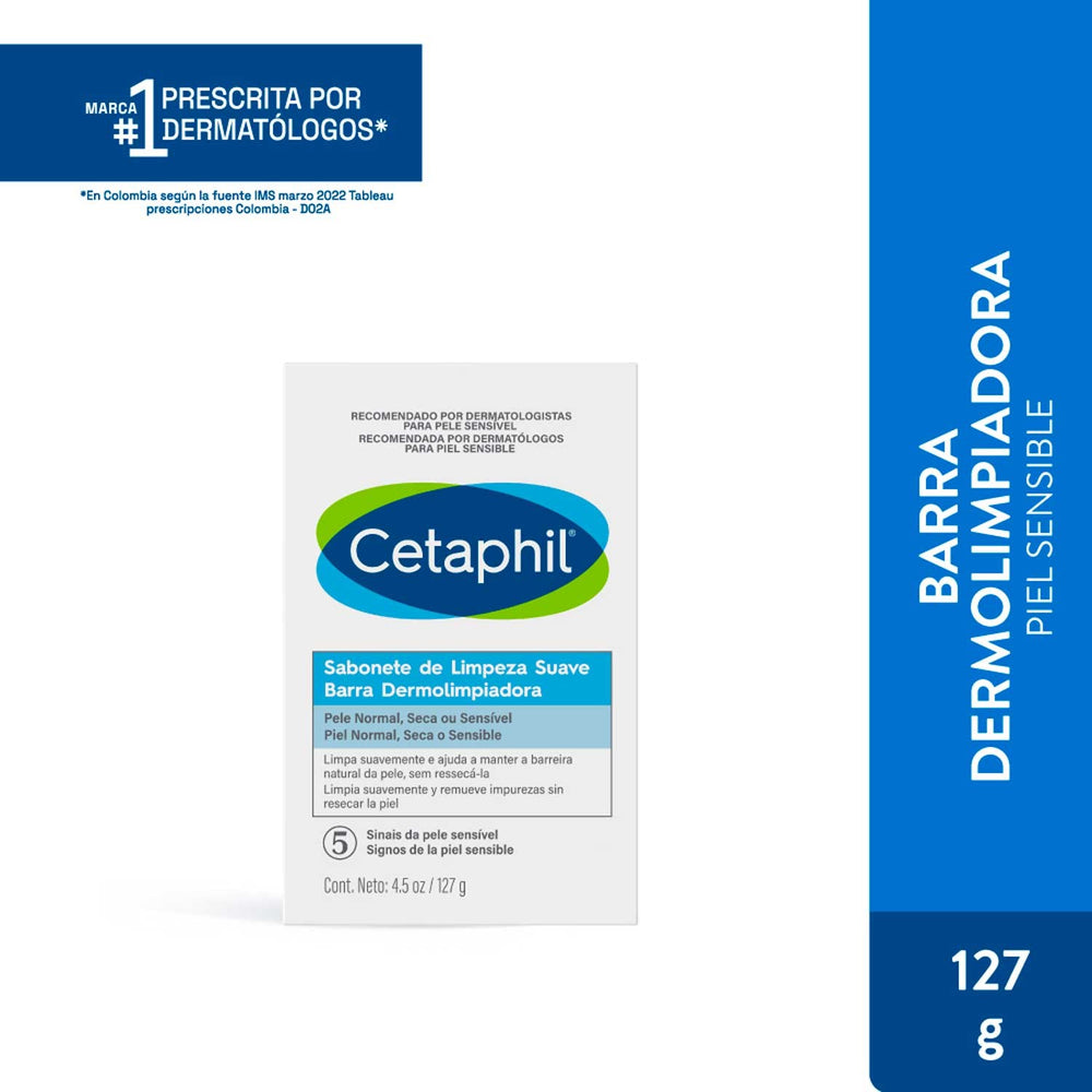Cetaphil Barra Dermolimpiadora Suave  | 127 g