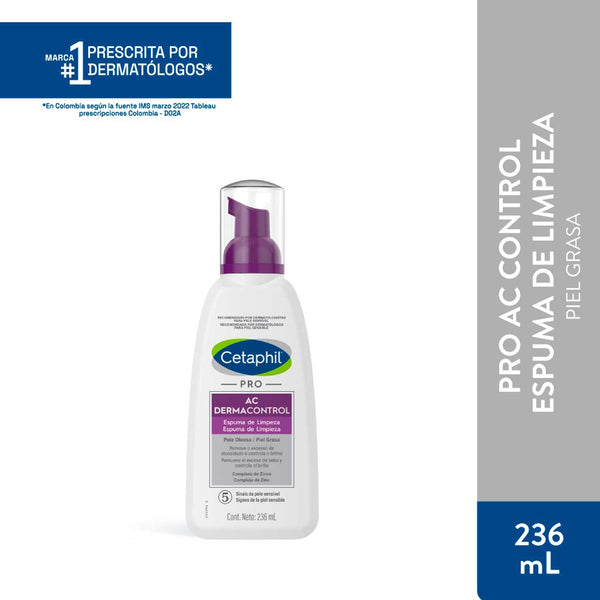 Cetaphil Pro AC Control Espuma de Limpieza | 236 ml