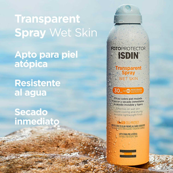 Fotoprotector Isdin Transparent Spry Wet Skin |  250 ml