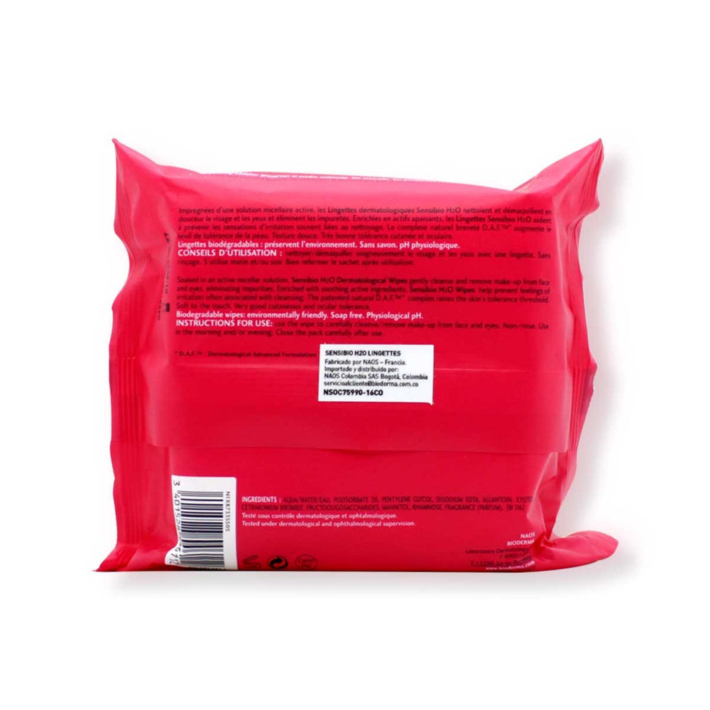 Sensibio H2O Toallitas Desmaquillantes | 25 Uds.