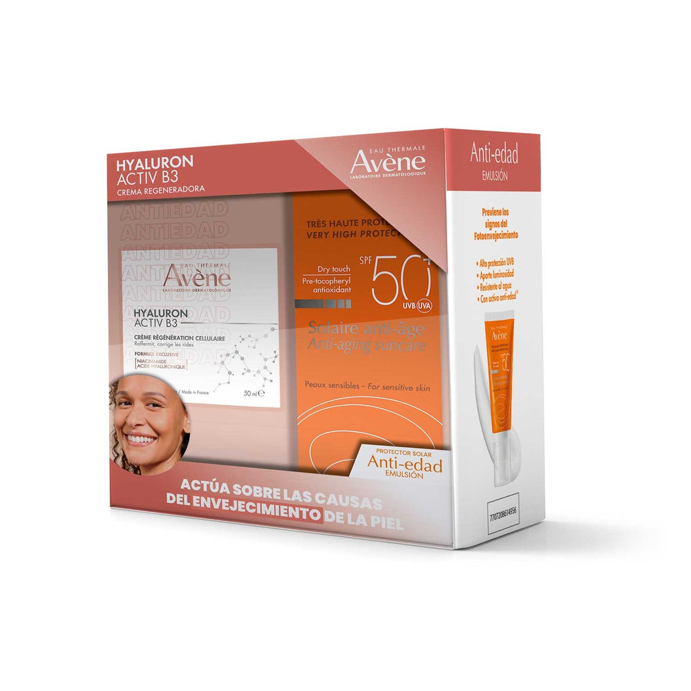 Kit Avène Hyaluron Activ B3 Crema + Solar Antiedad Emulsión SPF 50 | 50 ml/50ml