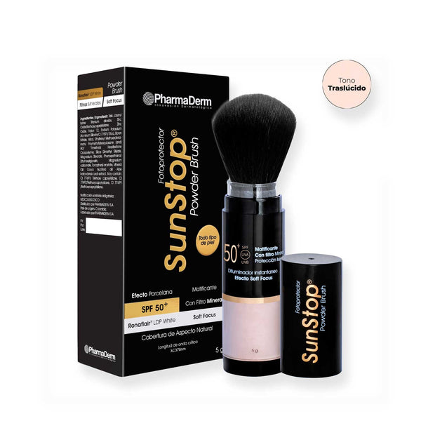 Sunstop Powder Brush Traslúcido SPF 50+|5 g
