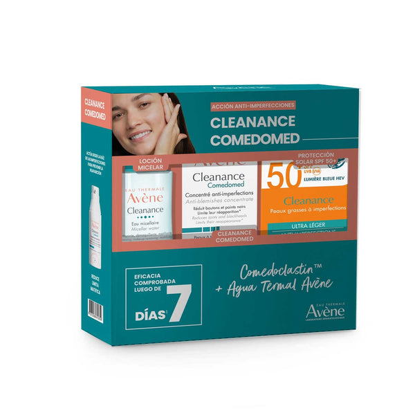 Kit Avène Cleanance Comedomed + Cleanance Solar + Micelar Cleanance |30 ml/ 50 ml/100 ml