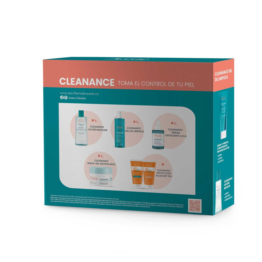 Kit Avène Cleanance Aqua Gel + Cleanance Gel + Micelar Cleanance | 50 ml/ 200 ml / 100 ml