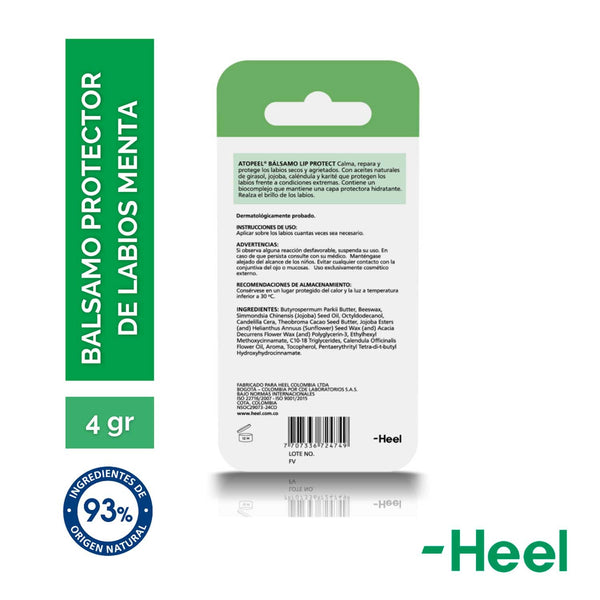 Atopeel Bálsamo Lip Sabor Menta | 4 g