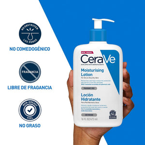 CeraVe Loción Hidratante Con Ceramidas y Ácido Hialurónico | 473 ml