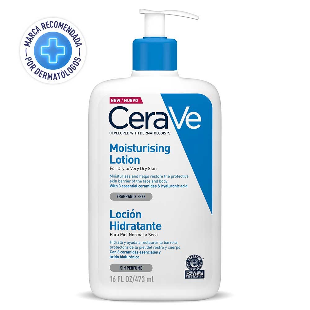 CeraVe Loción Hidratante Con Ceramidas y Ácido Hialurónico | 473 ml