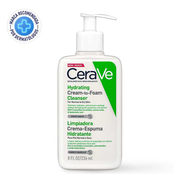 CeraVe Limpiadora Crema Espuma Hidratante | 236 ml