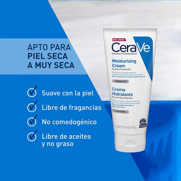Crema Hidratante Piel Sensible y Seca |170 g