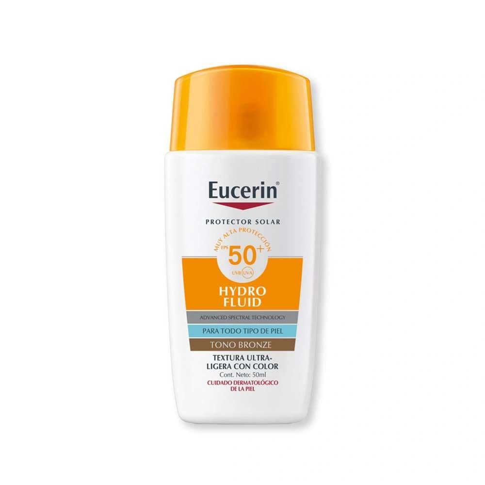 Eucerin Hydro Fluido Ultra Ligero FPS 50 Protector Solar Tono Bronze | 50 ml