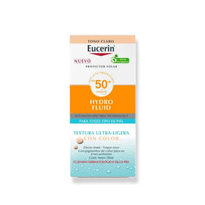 Eucerin Hydro Fluido Ultra Ligero FPS 50+ Protector Solar Tono Claro | 50 ml