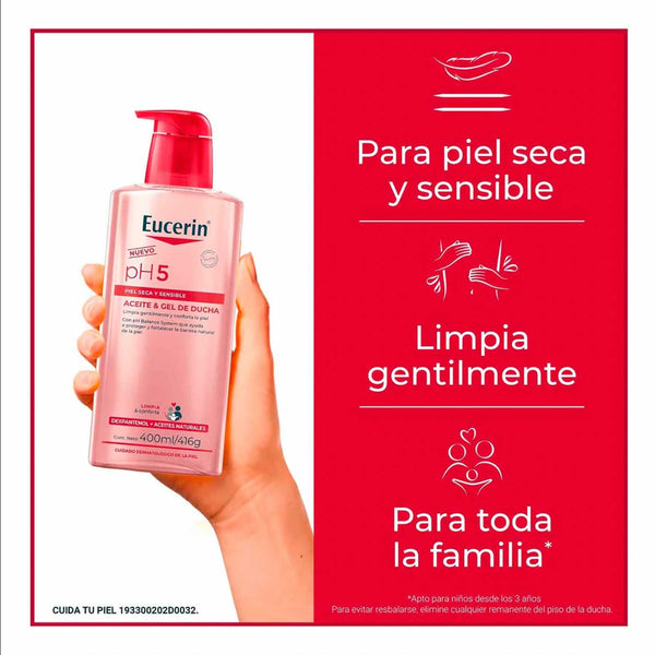 Eucerin PH 5 Aceite Gel Ducha | 400 ml