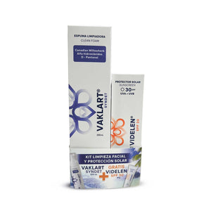 Kit Vaklart Syndet Limpiador+ Videlen SPF 30 | 200 ml /60 g