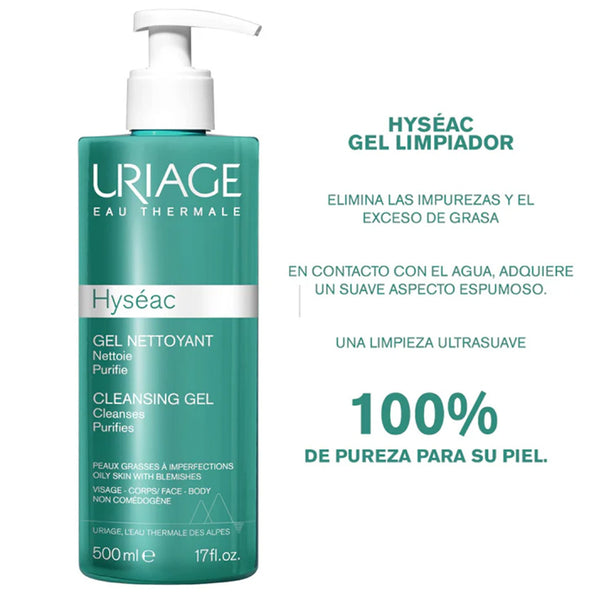 Uriage Hyséac Gel Limpiador | 500 ml