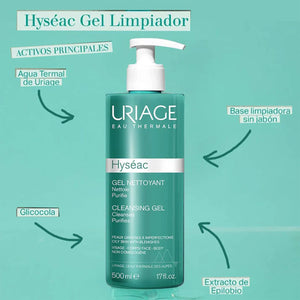 Uriage Hyséac Gel Limpiador | 500 ml
