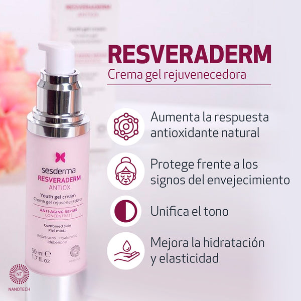 Resveraderm Antiox Crema Gel |50 ml