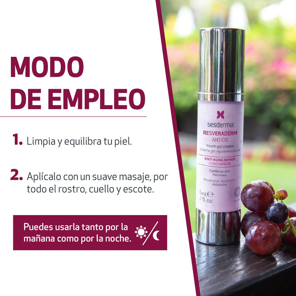 Resveraderm Antiox Crema Gel |50 ml