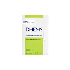 Dhems Láminas Antibrillo Control de Grasa |30 Uds.