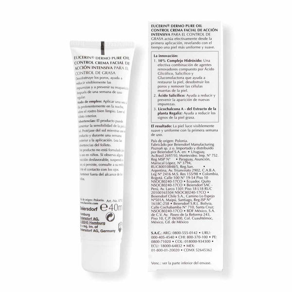 DermoPure Oil Control Crema Facial Noche | 40 ml