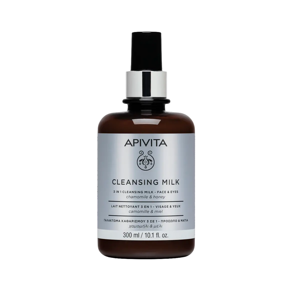 Apivita Cleansing Milk 3 in 1 - Face-Eyes | 300 ml
