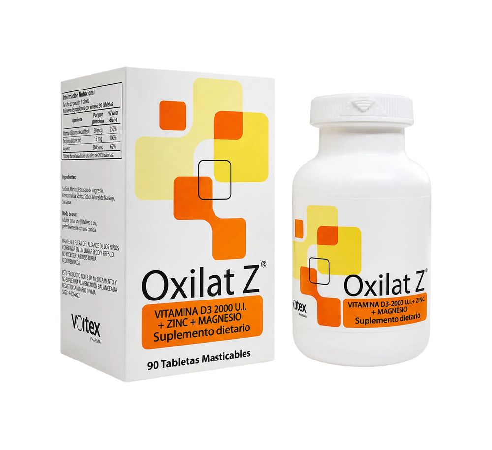OXILAT - Vitamina D3 + Magnesio 80 mg + Zinc |  15 mg